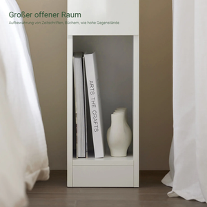 2x Nachttisch 2er Set mit Schublade | Sofatisch | Beistelltisch | Weiß | FBT111-WN