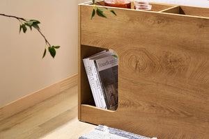 Nachttisch Beistelltisch Sofatisch Lagerschrank Schrank für Büro Natur