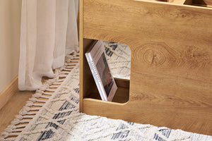 Nachttisch Beistelltisch Sofatisch Lagerschrank Schrank für Büro Natur