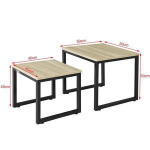 2 Satztische | Sofatisch | Couchtisch Schwarz