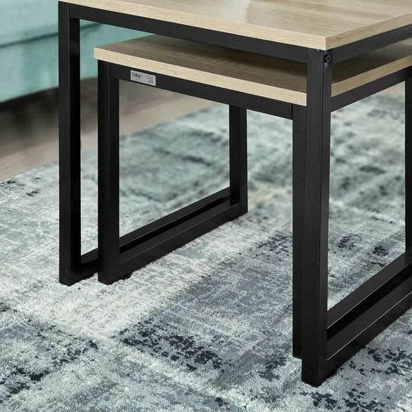 2 Satztische | Sofatisch | Couchtisch Schwarz