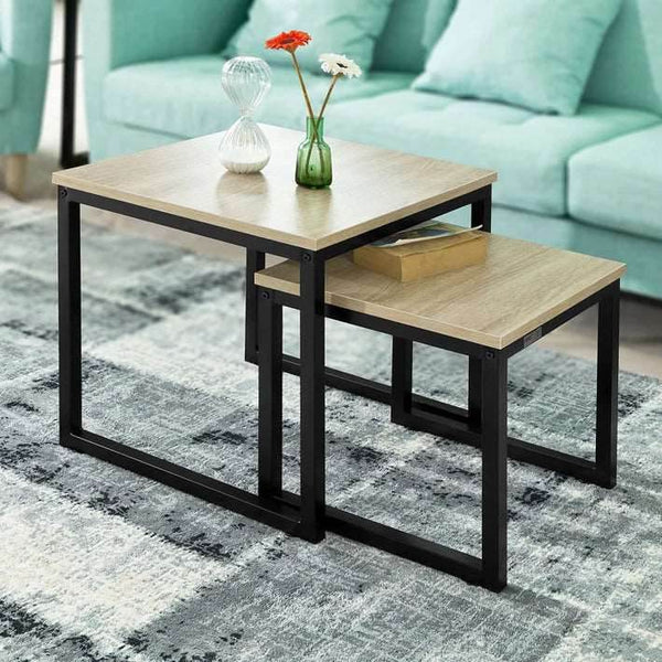 2 Satztische | Sofatisch | Couchtisch Schwarz