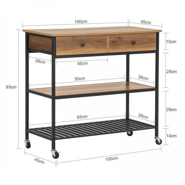 Küchenwagen Sideboard Servierwagen Flurschrank