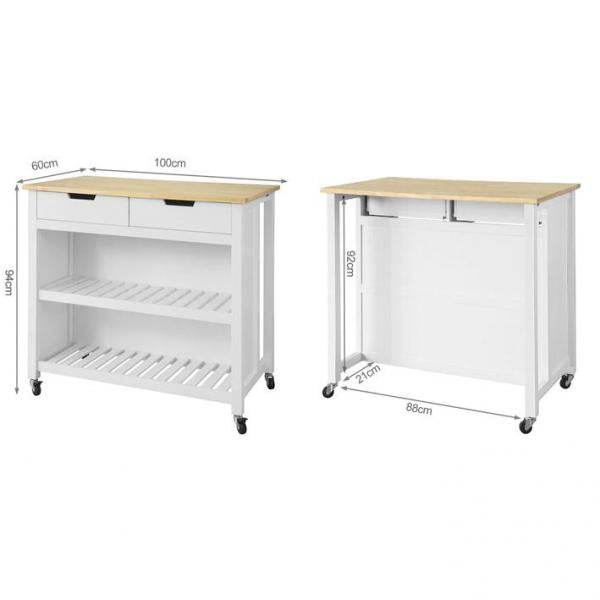 Kücheninsel | Küchenschrank | Küchenwagen | Weiss Natur