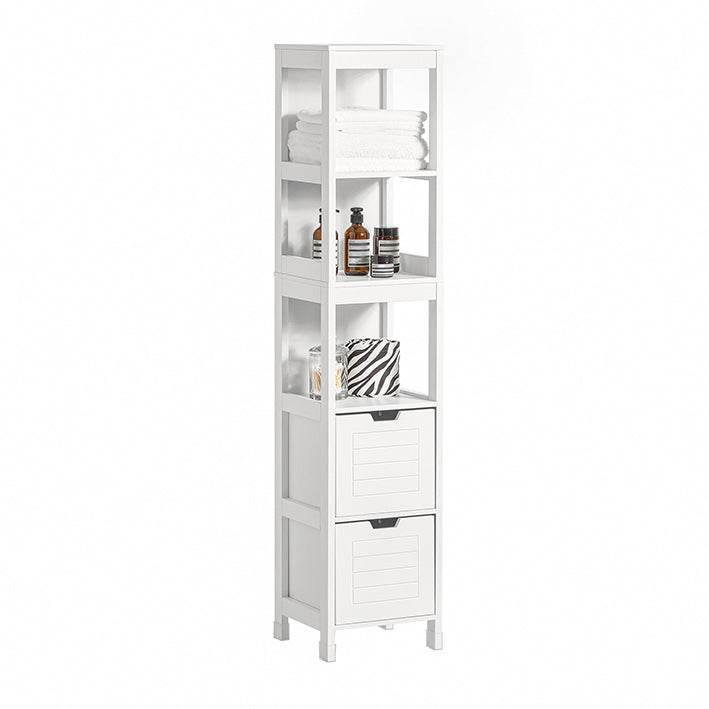 Bad Hochschrank | Badschrank Weiss | Badezimmermöbel Landhaus