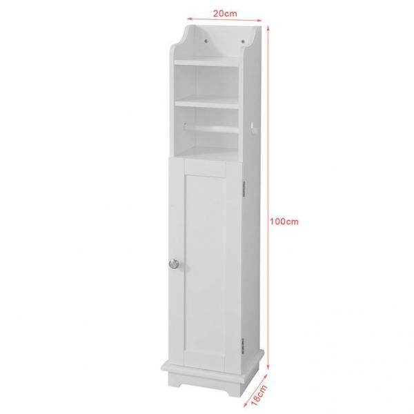 Toilettenpapierhalter | Toilettenpapier Aufbewahrung | Badezimmerschrank Weiss