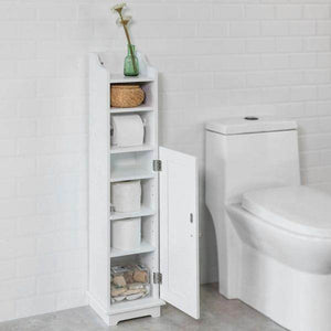 Toilettenpapierhalter | Toilettenpapier Aufbewahrung | Badezimmerschrank Weiss