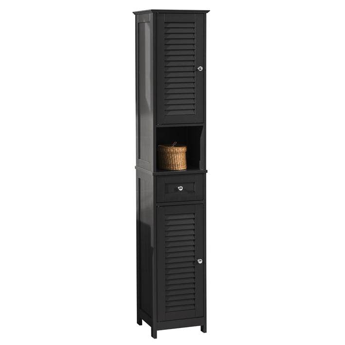 Bad Hochschrank | Badschrank | Badregal Grau | FRG236-DG
