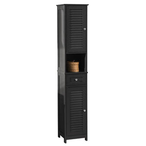 Bad Hochschrank | Badschrank | Badregal Grau | FRG236-DG