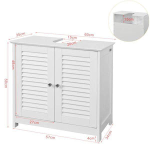 Waschbeckenunterschrank | Badezimmerunterschrank Weiss