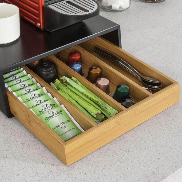 Kaffeekapsel Box | Kapselspender | Schubladenbox Schwarz