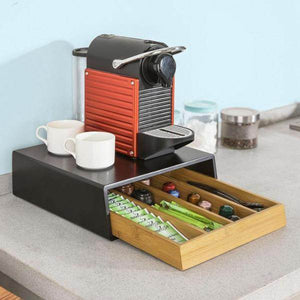 Kaffeekapsel Box | Kapselspender | Schubladenbox Schwarz
