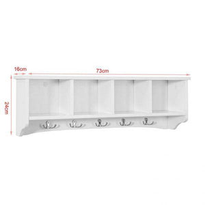 Wandgarderobe | Hängeregal | Flurgarderobe Weiss