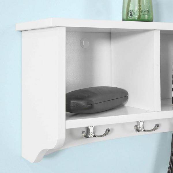 Wandgarderobe | Hängeregal | Flurgarderobe Weiss