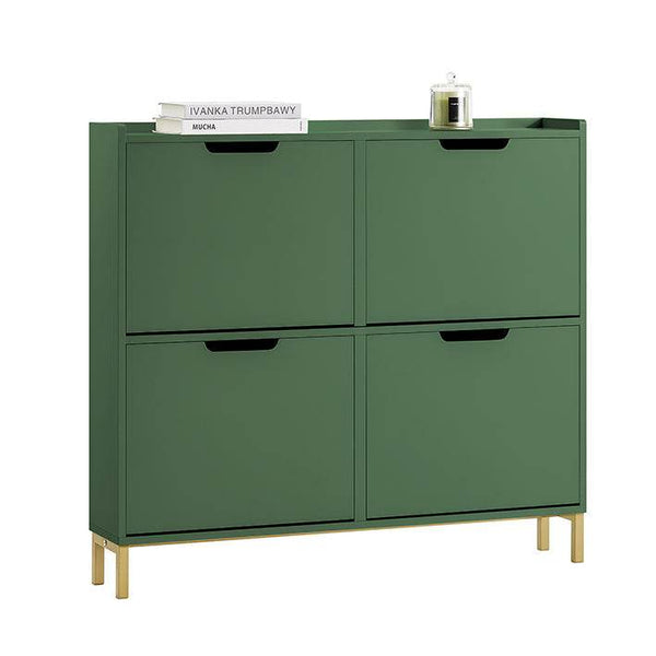 Schuhkipper Schuhschrank Dunkelgrün