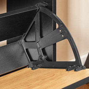 Schuhkipper mit 3 Klappen | Schuhschrank schmal | Schwarz-Braun
