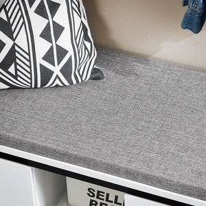 Schuhbank mit 2 Schubladen | Sitzbank | schuhschrank | Dielenbank | Weiss