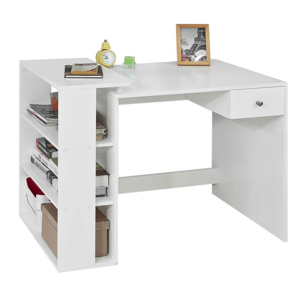 Schreibtisch Weiss Bürotisch mit Regal Computertisch