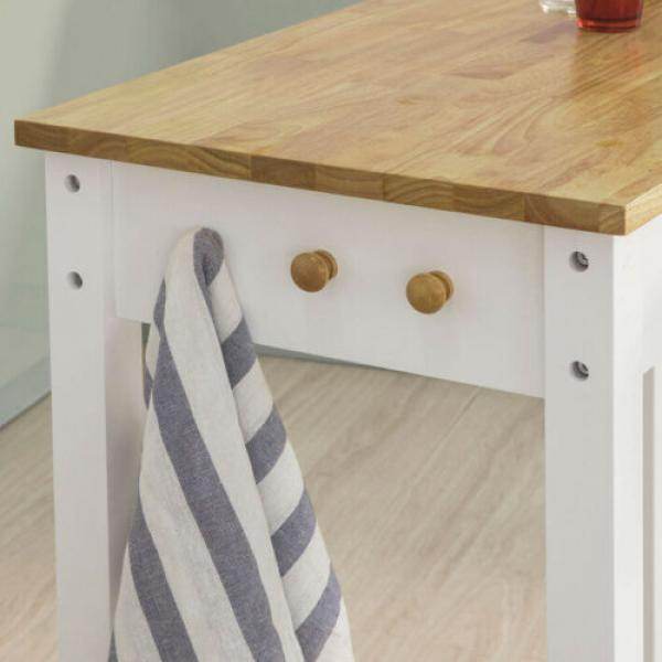 Bartisch Mit 2 Barhockern | Weiss-Natur