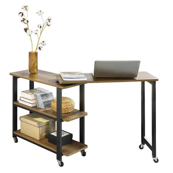 L-förmiger Beistelltisch Couchtisch Eckschreibtisch Industrie-Design FWT83-PF