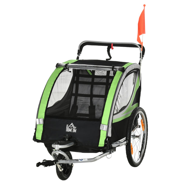Fahrradanhänger 2-in-1 Joggerfunktion Kinderanhänger Veloanhänger
