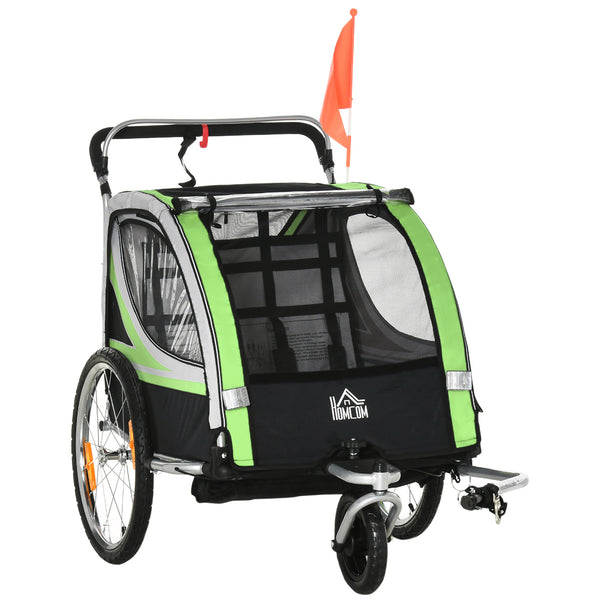 Fahrradanhänger 2-in-1 Joggerfunktion Kinderanhänger Veloanhänger