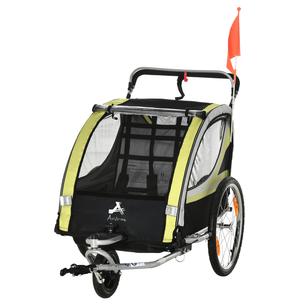 Fahrradanhänger 2-in-1 Joggerfunktion Kinderanhänger Veloanhänger