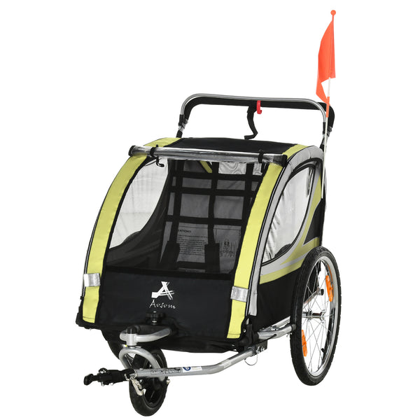 Fahrradanhänger 2-in-1 Joggerfunktion Kinderanhänger Veloanhänger