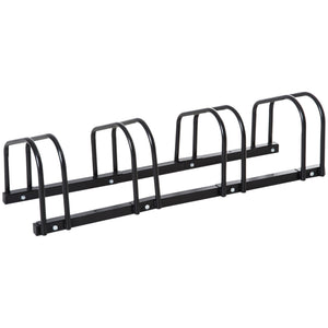 Fahrradständer Veloständer bis 5 Fahrräder schwarz 145x33x27cm