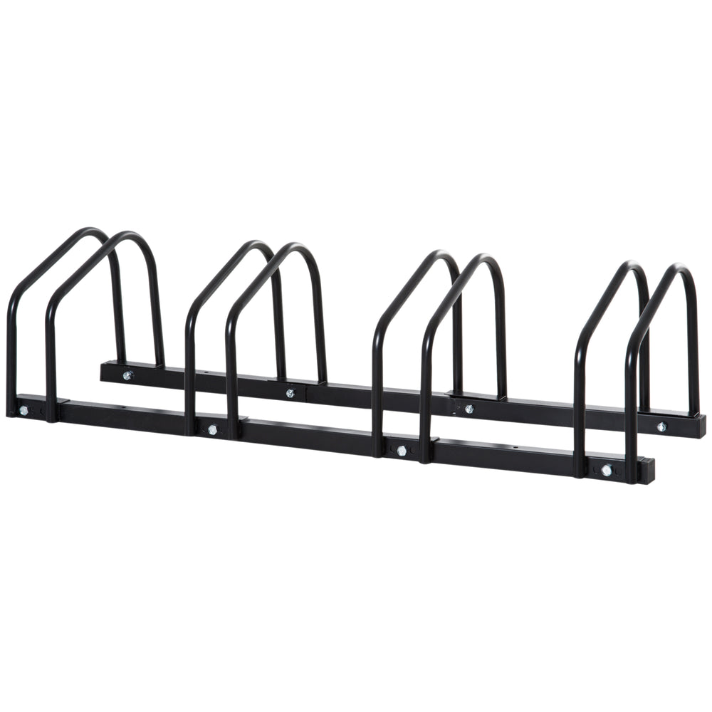 Fahrradständer Veloständer bis 5 Fahrräder schwarz 145x33x27cm