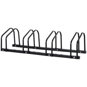 Fahrradständer Veloständer bis 5 Fahrräder schwarz 145x33x27cm
