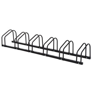 Fahrradständer Veloständer bis 6 Fahrräder Schwarz 179x33x27cm
