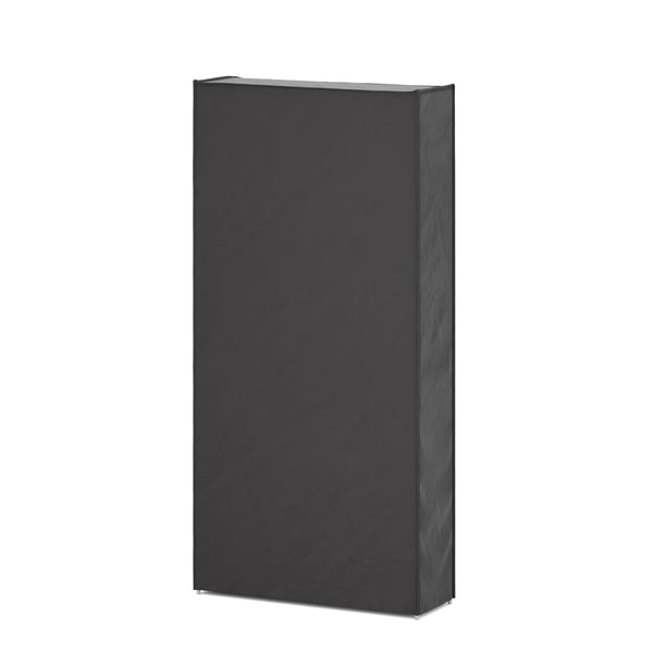 Schuhschrank faltbar 86 x 29 x 175 cm schwarz