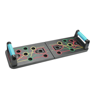 Push-up board, foldable, 65 x 19 cm, black
