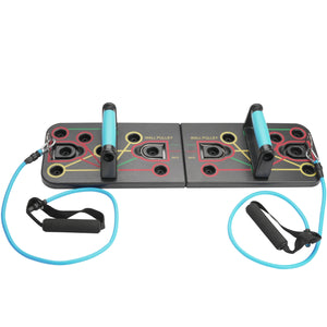 Push-up board, foldable, 65 x 19 cm, black