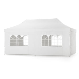 Faltpavillon 6 x 3 m weiss inkl. 6 Seitenwände