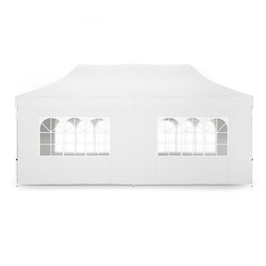 Faltpavillon 6 x 3 m weiss inkl. 6 Seitenwände