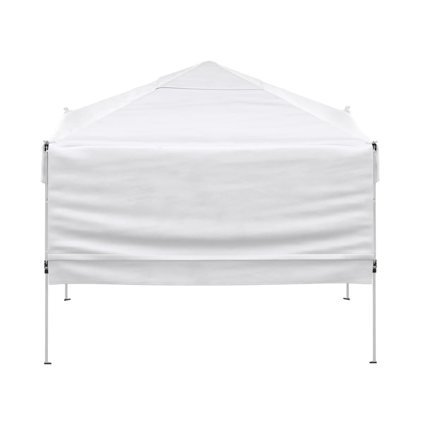 Faltpavillon LISON mit Seitenflügel 3 x 3 m weiss