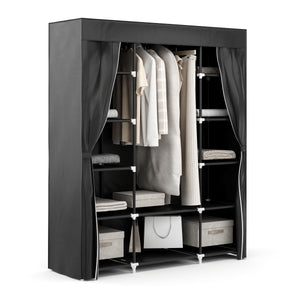 Faltschrank, schwarz