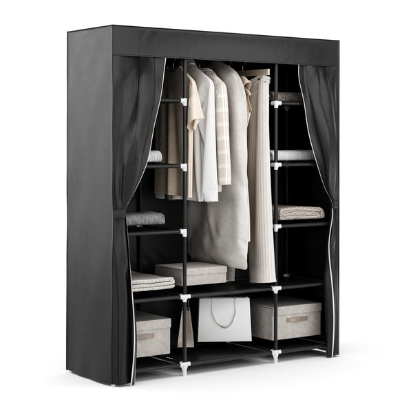 Faltschrank, schwarz