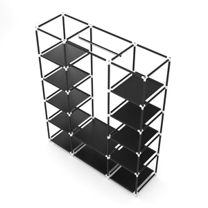 Faltschrank, schwarz