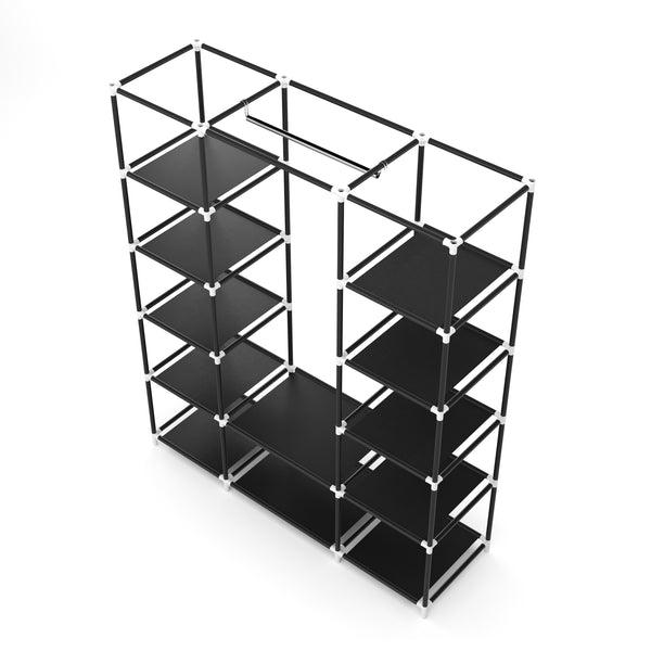 Faltschrank, schwarz