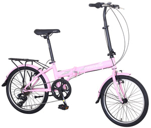Klappvelo 20"" Pink Dolphin