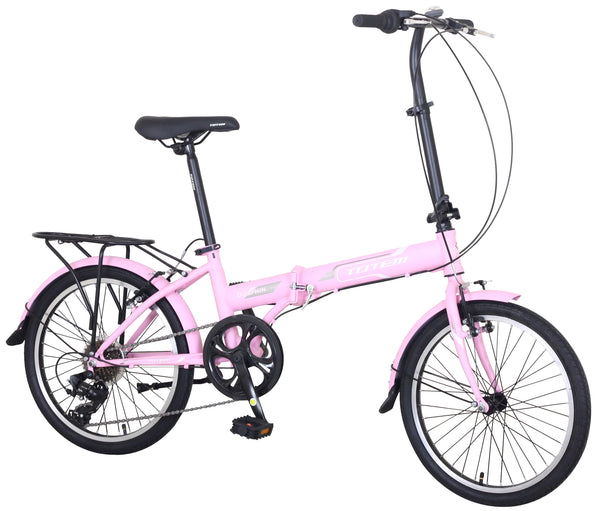 Klappvelo 20"" Pink Dolphin