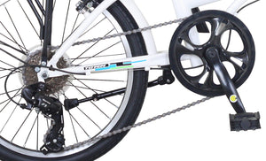 Klappvelo 20"" White Spark