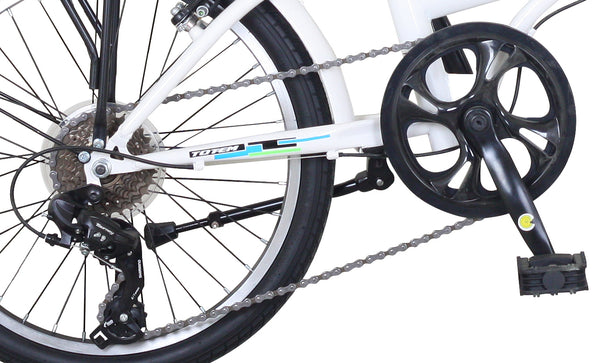 Klappvelo 20"" White Spark