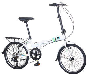 Klappvelo 20"" White Spark