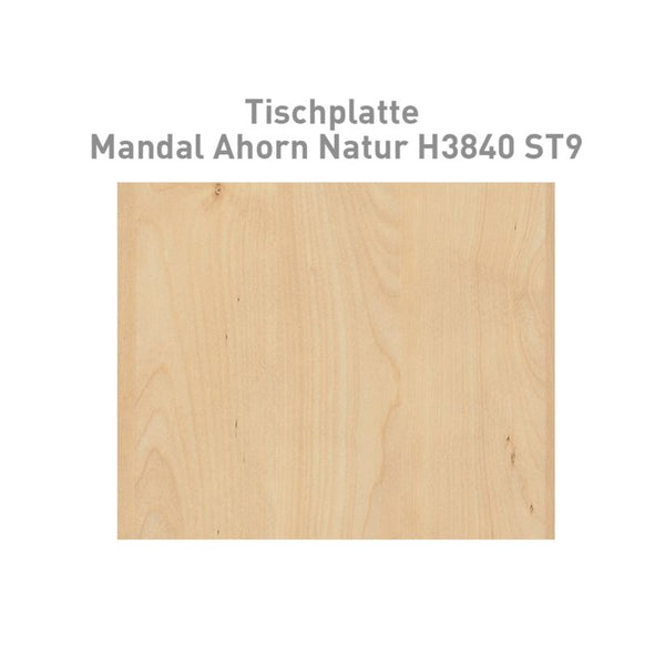 Bureau Contini hvb 1,6 x 0,8 m érable naturel / cadre blanc R