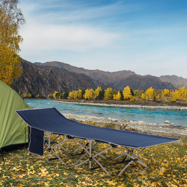 Feldbett Campingliege Klappbett faltbar 190x68x52cm