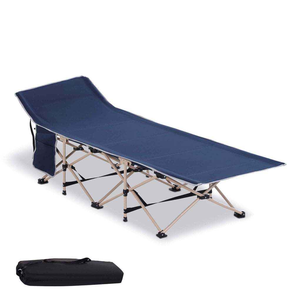 Lettino pieghevole, letto da campeggio, 190x68x52cm
